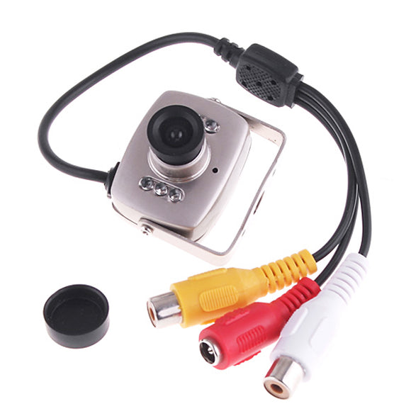 YinRuins Mini Analog Camera with Audio 600TVL CMOS Color CCTV Security Camera 940nm Night Vision Infrared Video Cameras