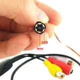 YinRuins 700TVL Mini Analog Hidden Spy Camera with Audio Home Security Video Surveillance CCTV Camera 6pcs 940nm IR LEDs Smallest AV Cameras CMOS Sensor